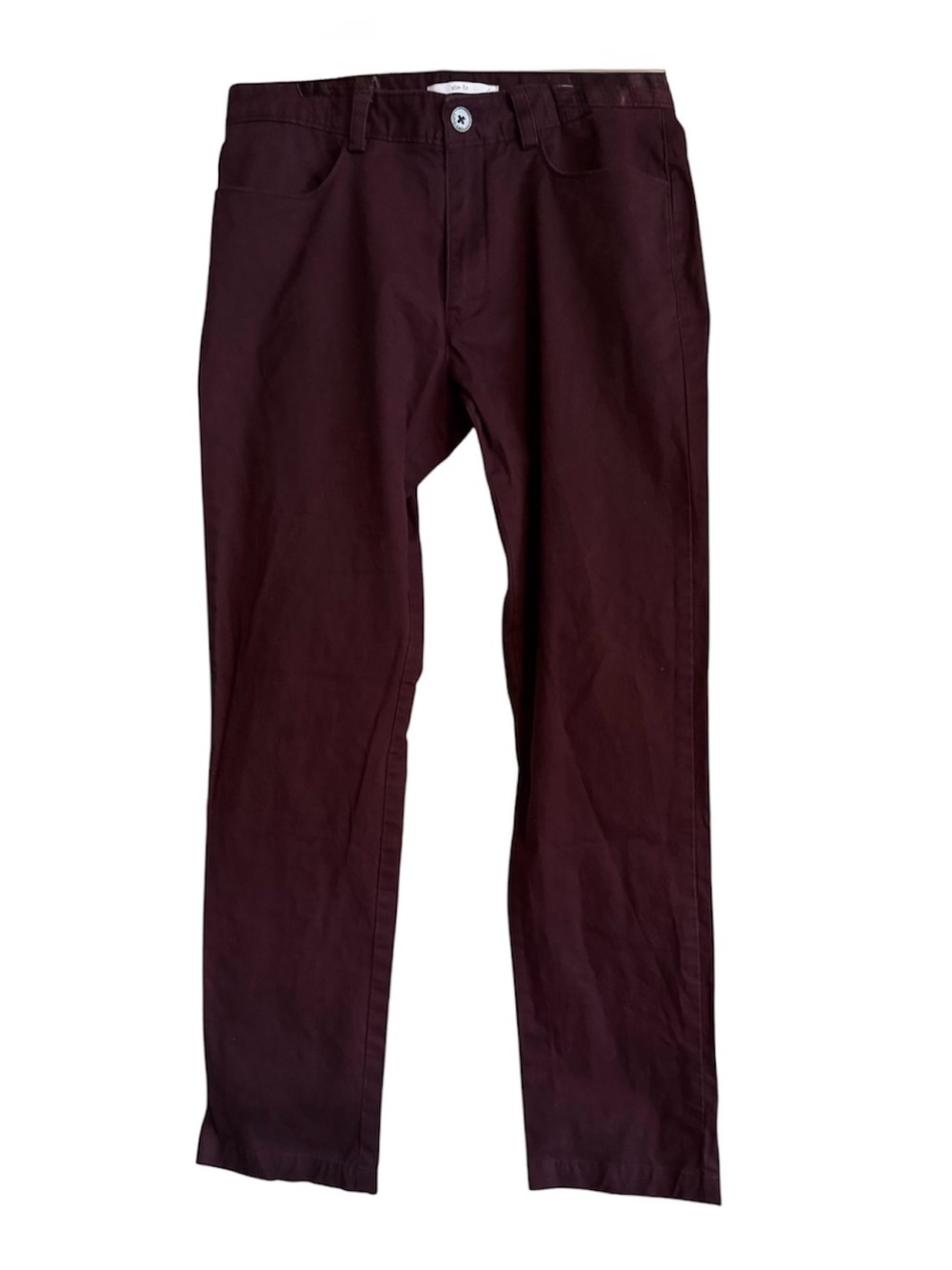 Calvin Klein Men's Slim Fit Burgundy Jeans